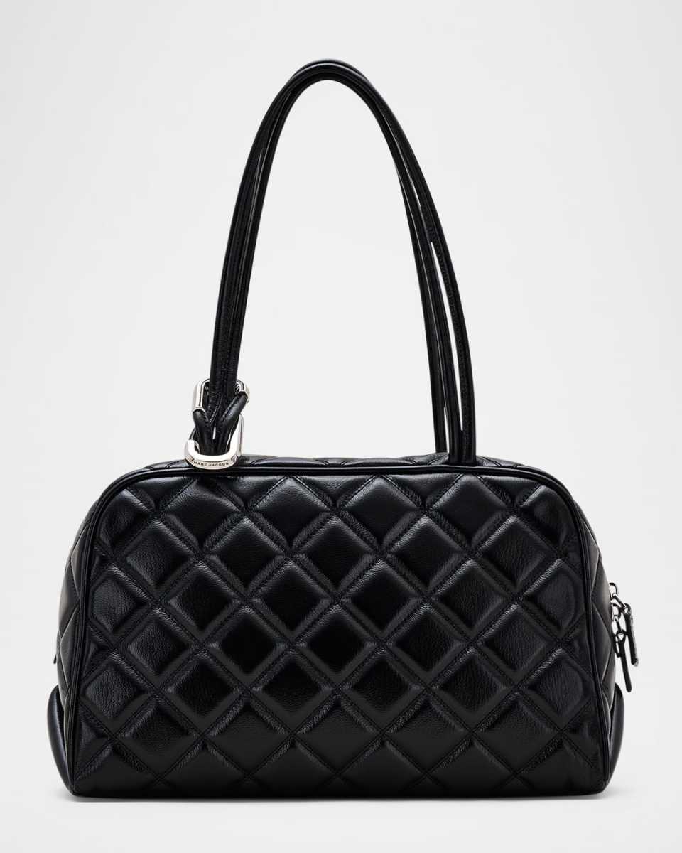 The Dual Quilted Leather Satchel Bag